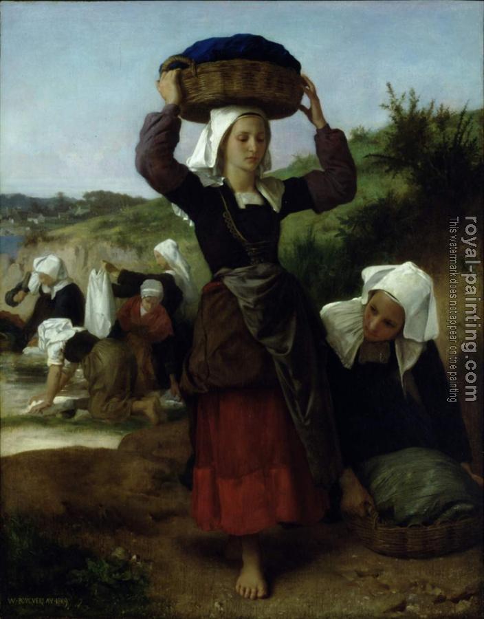 William-Adolphe Bouguereau : Washerwomen of Fouesnant